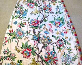 Vintage embroidered curtain panels (4)
