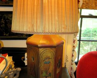 Vaughn tin canister lamp