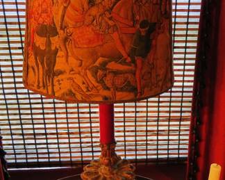 17th cent. Spanish candlestick repurposed as lamp