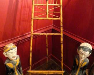Victorian bamboo easel