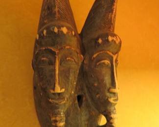 African Baule double mask