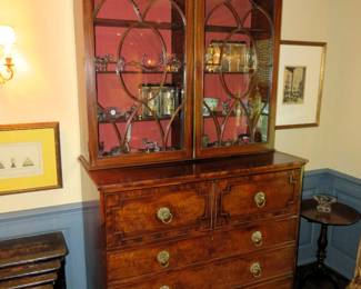 George III burled cabinet