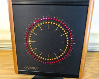 Vintage 1987 Orbichron LED clock