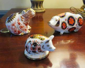 Royal Crown Derby Imari animals