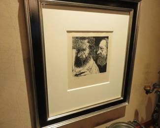 Leonard Baskin "J.F. Millet & Theodore Rousseau"