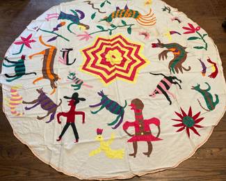 Vintage Mexican tablecloth