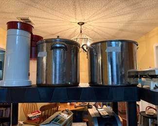 Kitchen  - large pots & tea maker