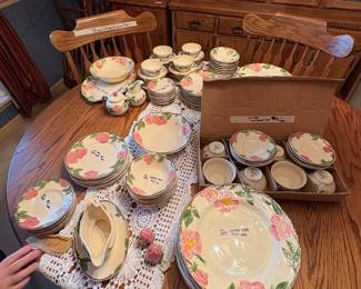 Dining room - vintage & newer Desert Rose 