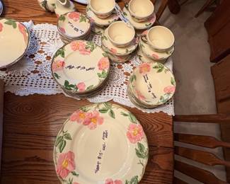 Dining room - vintage & newer Desert Rose 