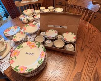 Dining room - vintage & newer Desert Rose 