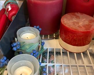 Office off kitchen - candles