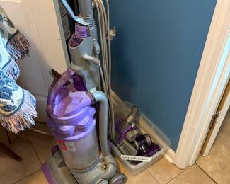 Bathroom adjacent to laundry room items