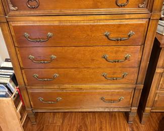 5 drawer chest in master bedroom