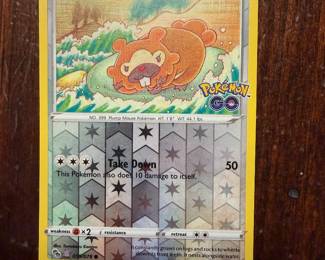 Bidoof Reverse Holo: peelable ditto card