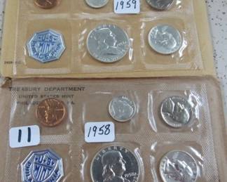 1958 & 1959 Proof Sets
