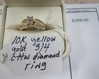 10K Gold Diamond Ring
