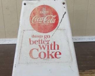 Sign on Bottle Crate Cart