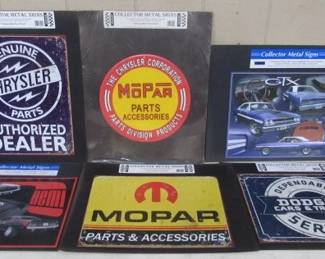 Metal Chrysler Car Signs