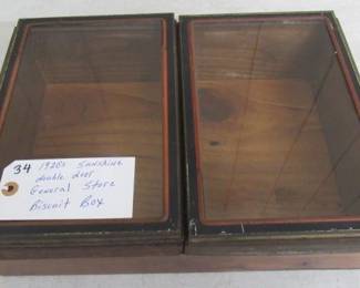 1920's Sunshine Double Door General Store Biscuit Box