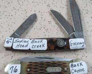 Indian Head & Buck Knives