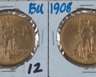 1908 Gold $20 Coins