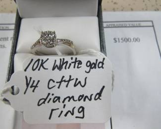 10K Gold Diamond Ring