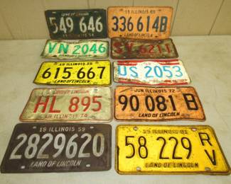 Old License Plates