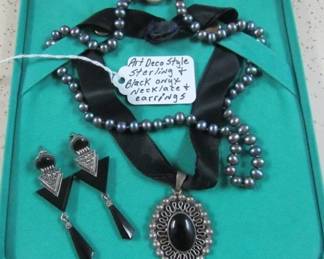 Sterling & Black Onyx Jewelry