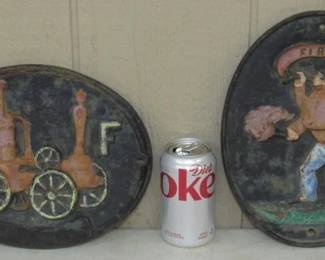Cast Iron Fire Wall Plaques