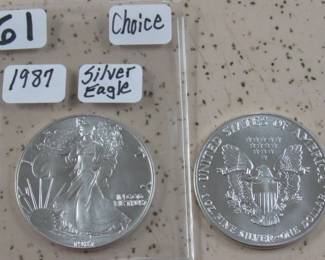 1987 Silver Eagles