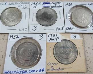1950's Carver & Washington Half Dollars