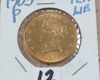 1905 Gold $10 Coin