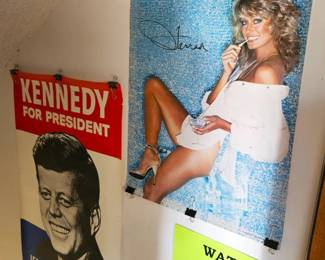 JFK Poster. Farrah Fawcett Poster 