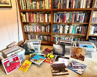 Boxes of Vinyl Records. 