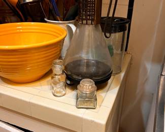 antique silver hot water container 