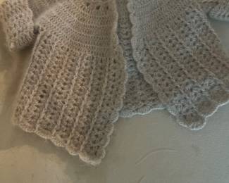hand knitted vintage child’s button up 