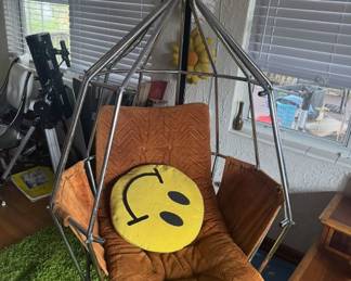 Incredibly rare, Mid Century chrome  cage chair