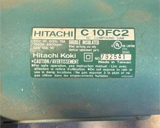 Lot 0541: Hitachi C10FC2 10-Inch Compound Miter Saw (photo 3)