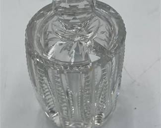 Lot 641: Cut Glass Covered Condiment Jar, Anglo-Irish Style (photo 4)