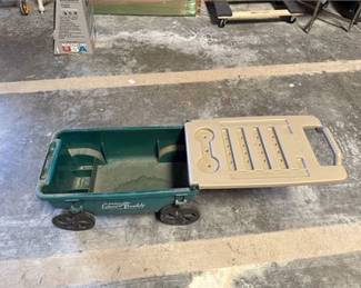 Lot 0548: Ames Lawn Buddy 2 Cu. Ft. Wheeled Garden Cart And Seat (photo 4)