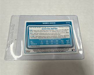 Lot 0754: 2011 Bowman Chrome Khris Davis Refractor Auto #160/500 (photo 2)