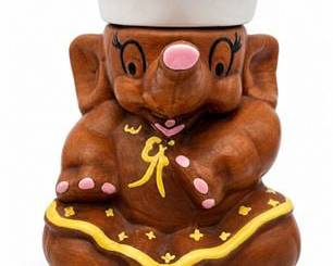Lot 0325: Figural Ceramic Mouse Cookie Jar, Sailor-Hat Lid — current bid $6