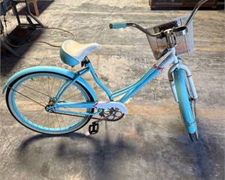 Lot 0532: Schwinn Teal Single-Speed Step-Through Cruiser Bicycle (photo 4)