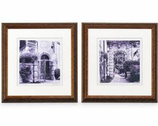 Lot 367: Alan Blaustein Italian B&W Photographs, Pair, Framed — current bid $5