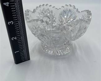 Lot 644: American Brilliant Cut Glass Footed Bowl (photo 5)