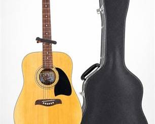 Lot 0763: Oscar Schmidt by Washburn Dreadnought Acoustic Guitar — current bid $78