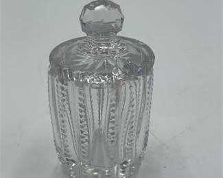 Lot 641: Cut Glass Covered Condiment Jar, Anglo-Irish Style (photo 2)
