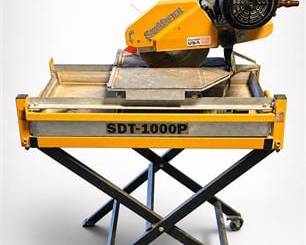 Lot 0528: SawMaster SDT-1000P 2 HP Wet Tile Saw on Folding Stand — current bid $14