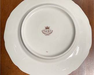 Lot 10021: Royal York Hohenberg Germany Blue Floral Porcelain Plate (photo 3)