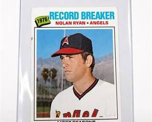 Lot 0761: 1977 Topps Nolan Ryan Record Breaker Baseball Card #234 — current bid $5